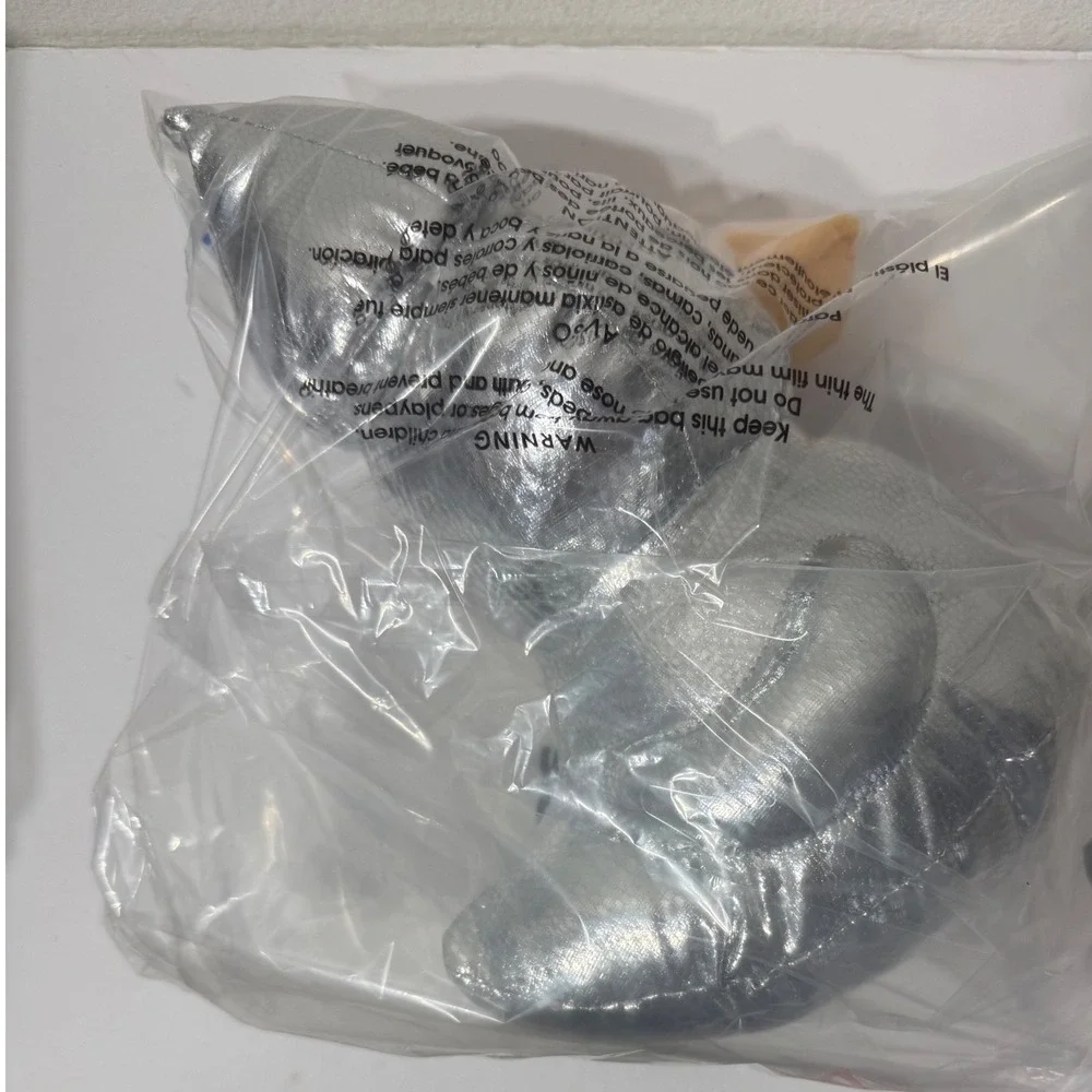 Hershey's Kisses Plush Duck Silver Metallic Dan Dee Valentine 8
